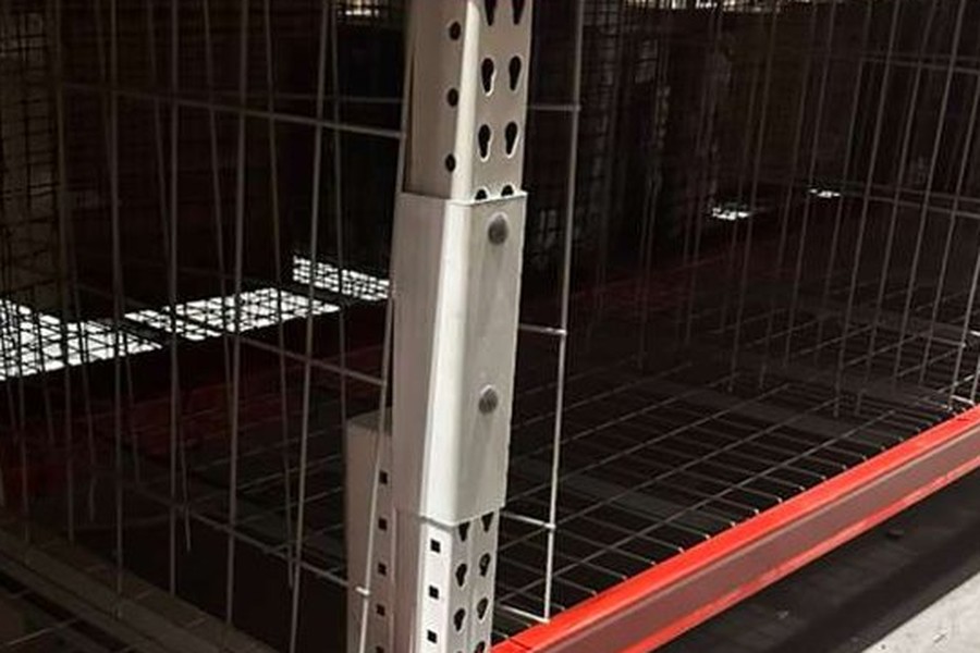 FIG 1.3: through-bolted connection detail on an engineered repair splice, the structural principle behind bolt-on rack