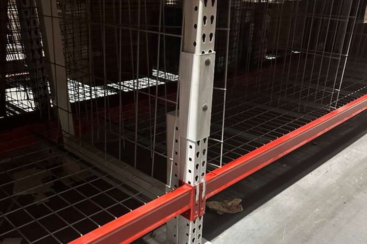 FIG 3.4: the finished engineered repair, a replacement column section bolted in, restoring full rating